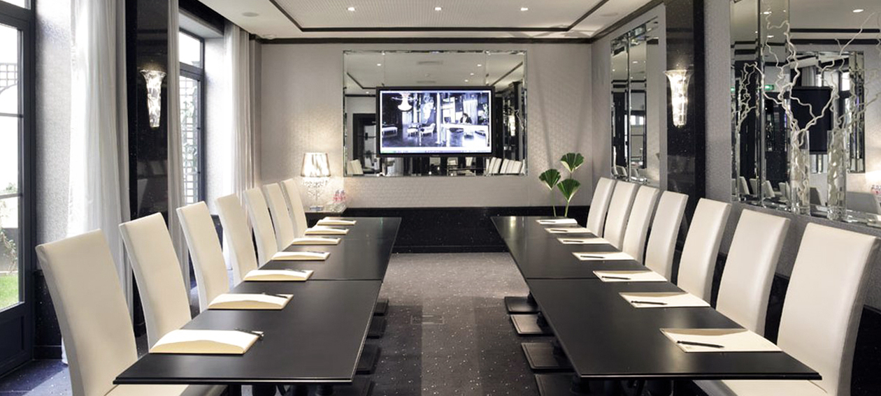 65.0" Mirror TV for hospitality application, installed in a conference room @ Opera Diamond in France.
